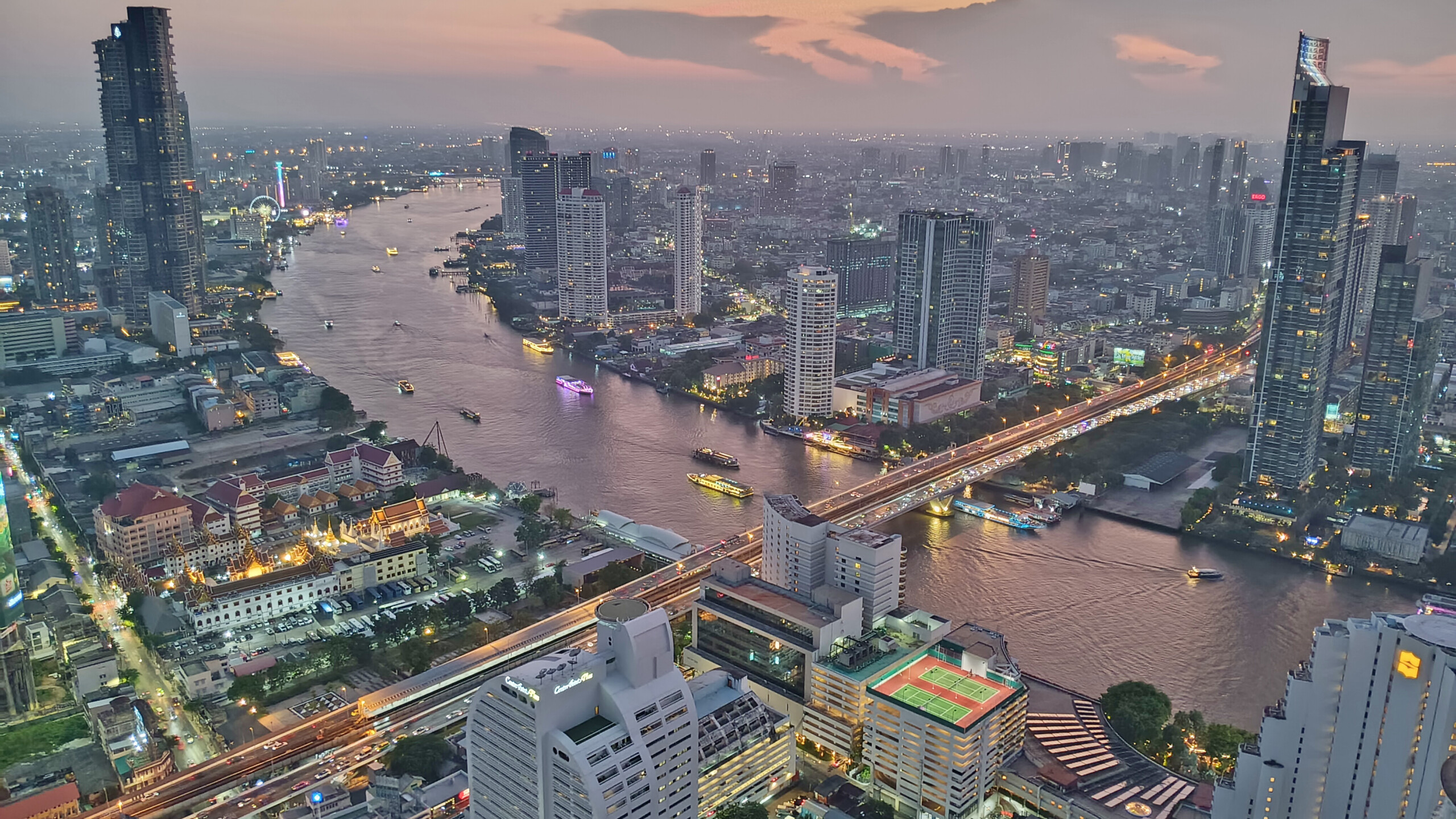 Bangkok nightscape from Sirocco