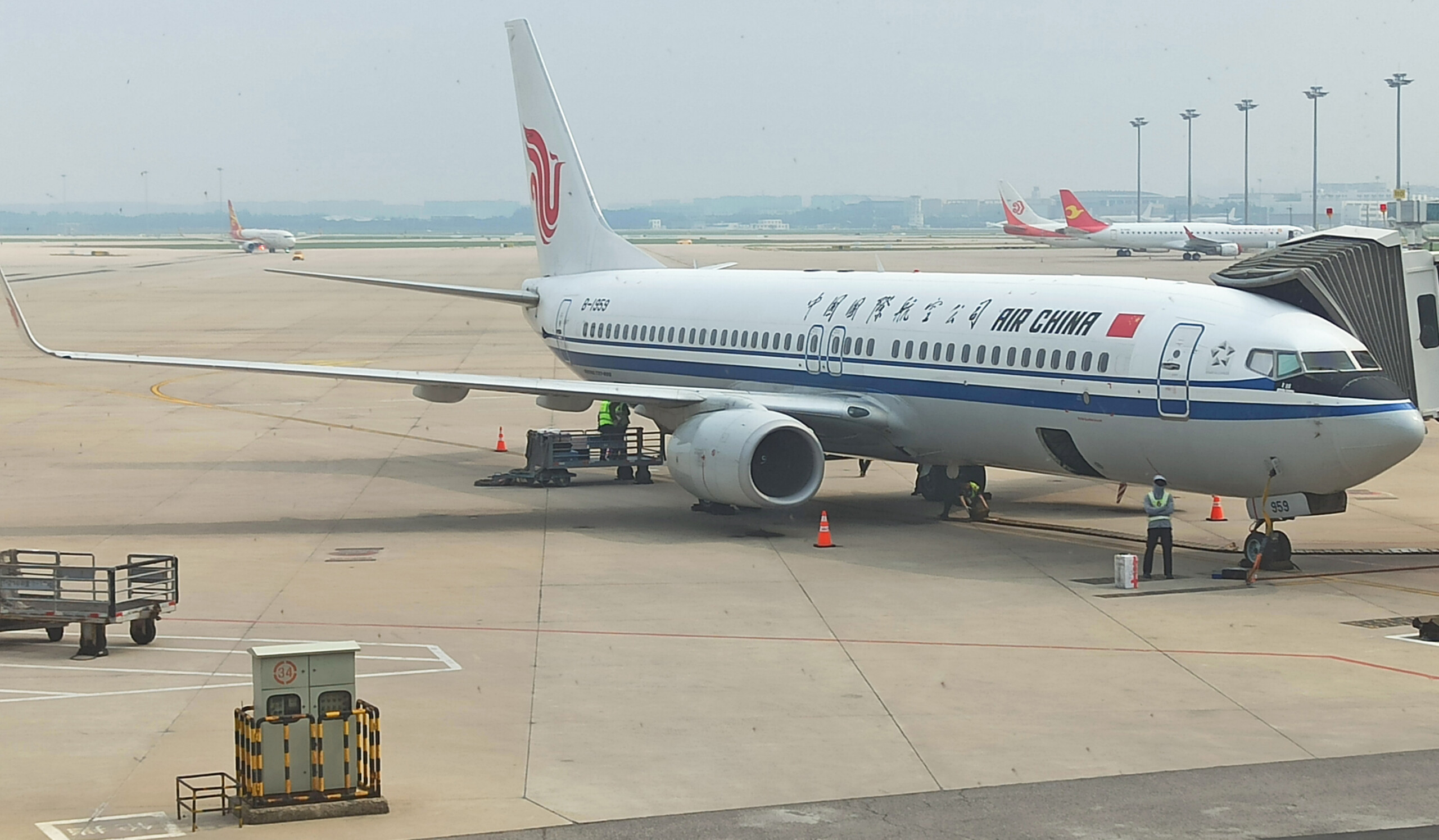Air China Boeing 737-800 at Tianjin (TSN) Airport
