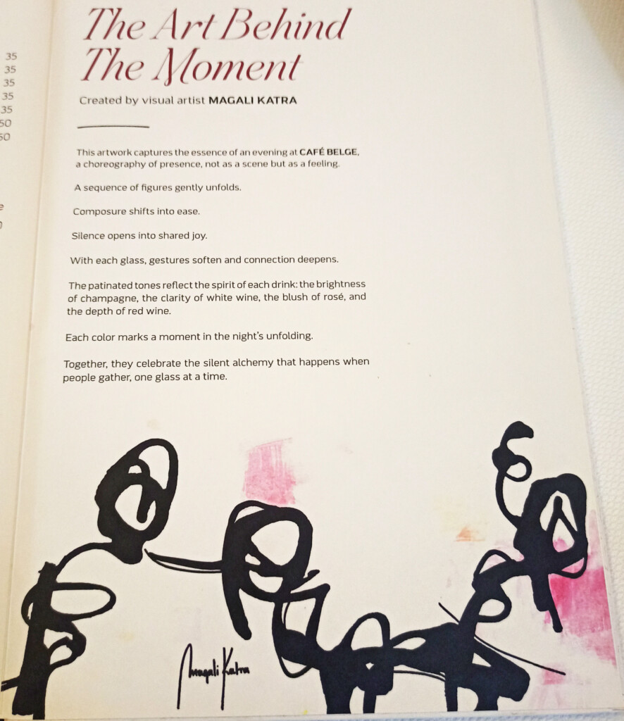 Back of the menu (tipsy)