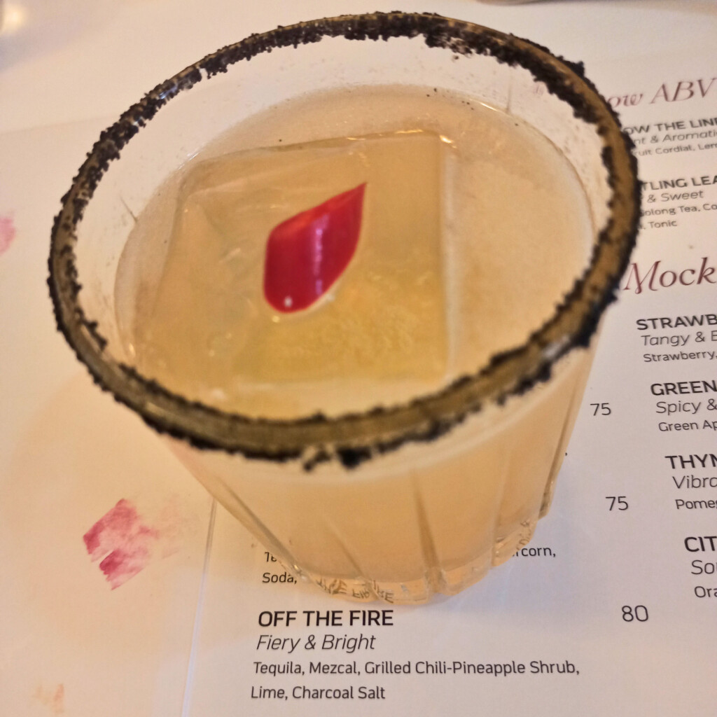 "Off the Fire" cocktail