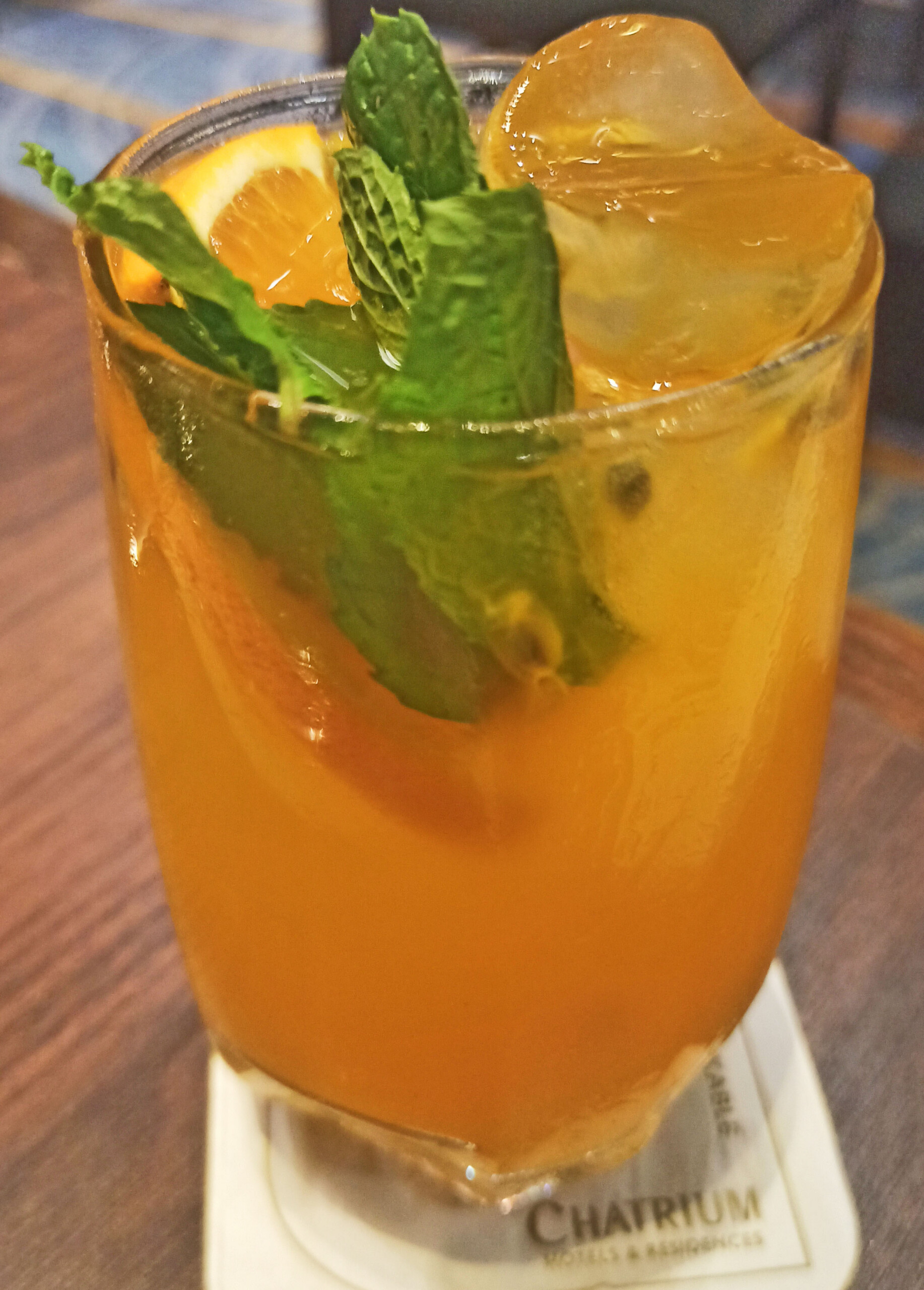 Lemongrass & passion fruit mocktail